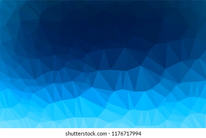 Light BLUE vector polygon abstract background. Shining colored illustration in a Brand new style. A new texture for your design.
