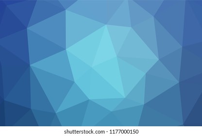 Light BLUE vector polygon abstract layout. Shining polygonal illustration, which consist of triangles. Pattern for a brand book's backdrop.
