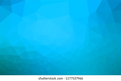 Light BLUE vector polygon abstract backdrop. Colorful illustration in abstract style with gradient. A completely new design for your business.