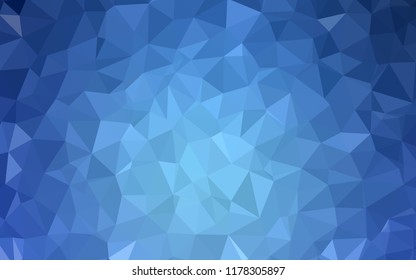 Light BLUE vector polygon abstract backdrop. A sample with polygonal shapes. Brand new style for your business design.