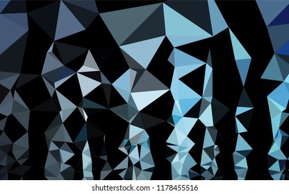 Light BLUE vector polygon abstract backdrop. Colorful abstract illustration with gradient. The template can be used as a background for cell phones.
