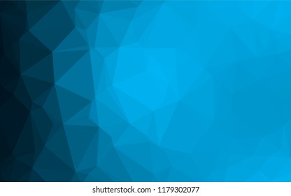 Light BLUE vector polygon abstract layout. Glitter abstract illustration with an elegant design. A completely new design for your business.