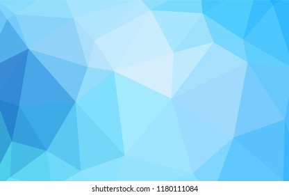 Light BLUE vector polygon abstract layout. Colorful illustration in polygonal style with gradient. Template for cell phone's backgrounds.