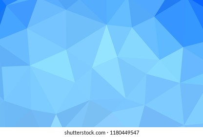 Light BLUE vector polygon abstract backdrop. Creative illustration in halftone style with triangles. Pattern for a brand book's backdrop.
