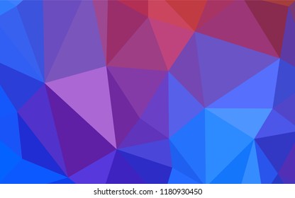 Light BLUE vector polygon abstract layout. Glitter abstract illustration with an elegant triangles. Best triangular design for your business.