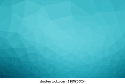 Light BLUE vector polygon abstract backdrop. Geometric illustration in Origami style with gradient.  A completely new template for your business design.