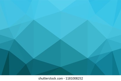 Light BLUE vector polygon abstract background. A sample with polygonal shapes. A completely new template for your business design.