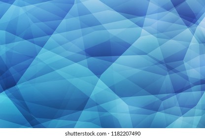 Light BLUE vector polygon abstract layout. Triangular geometric sample with gradient.  Polygonal design for your web site.