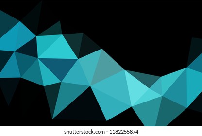 Light BLUE vector polygon abstract background. Shining colored illustration in a Brand new style. The polygonal design can be used for your web site.