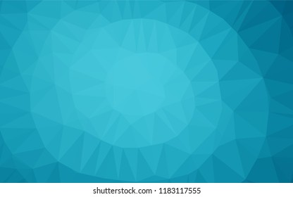 Light BLUE vector polygon abstract background. A sample with polygonal shapes. Triangular pattern for your business design.