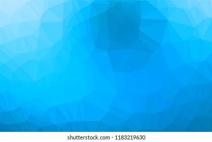 Light BLUE vector polygon abstract background. A vague abstract illustration with gradient. Brand new style for your business design.