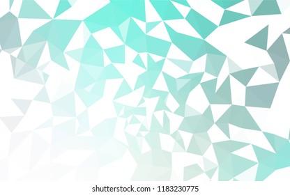 Light BLUE vector polygon abstract background. Colorful illustration in abstract style with triangles. Triangular pattern for your design.