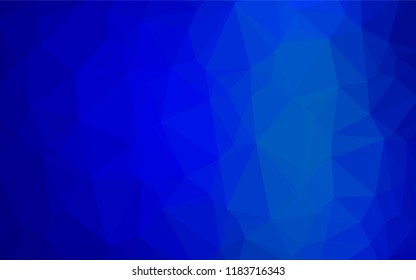 Light BLUE vector polygon abstract background. Glitter abstract illustration with an elegant design. The completely new template can be used for your brand book.