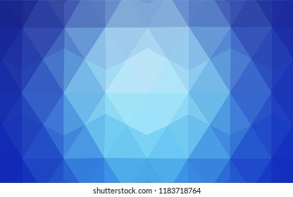 Light BLUE vector polygon abstract background. Elegant bright polygonal illustration with gradient. A new texture for your web site.