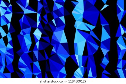 Light BLUE vector polygon abstract backdrop. Shining illustration, which consist of triangles. Brand new style for your business design.