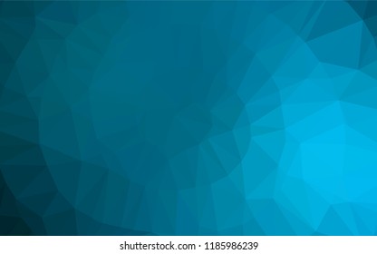 Light BLUE vector polygon abstract backdrop. Creative geometric illustration in Origami style with gradient. Triangular pattern for your business design.