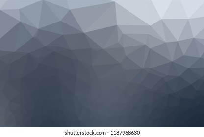 Light BLUE vector polygon abstract backdrop. A sample with polygonal shapes. The textured pattern can be used for background.