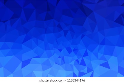 Light BLUE vector polygon abstract background. Glitter abstract illustration with an elegant triangles. Pattern for a brand book's backdrop.
