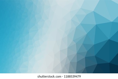 Light BLUE vector polygon abstract layout. Shining colored illustration in a Brand new style. Triangular pattern for your business design.