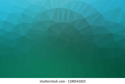 Light BLUE vector polygon abstract backdrop. Shining illustration, which consist of triangles. A new texture for your design.