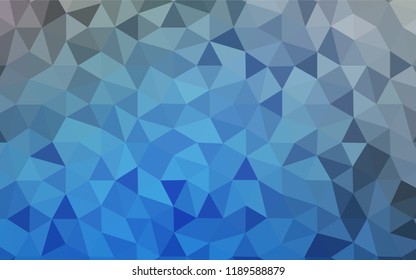 Light BLUE vector polygon abstract layout. A completely new color illustration in a polygonal style. New template for your brand book.
