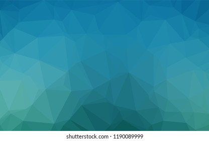 Light BLUE vector polygon abstract backdrop. A vague abstract illustration with gradient. The elegant pattern can be used as part of a brand book.