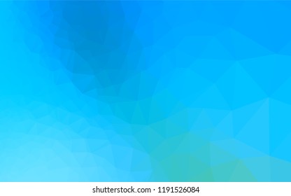Light BLUE vector polygon abstract background. Colorful abstract illustration with gradient. The textured pattern can be used for background.