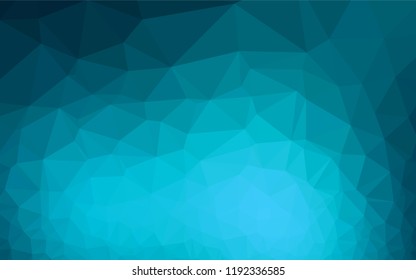 Light BLUE vector polygon abstract background. A completely new color illustration in a vague style. Brand new style for your business design.