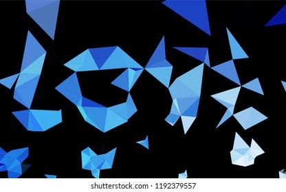 Light BLUE vector polygon abstract layout. Brand new colored illustration in blurry style with gradient. Brand new style for your business design.