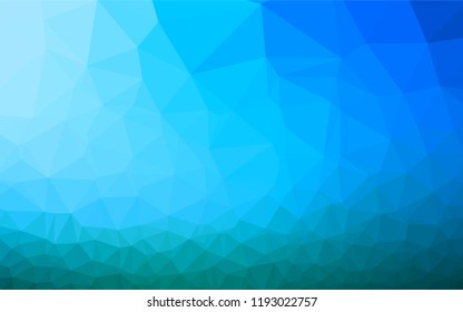 Light BLUE vector polygon abstract layout. An elegant bright illustration with gradient. The elegant pattern can be used as part of a brand book.