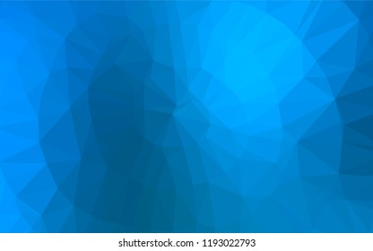 Light BLUE vector polygon abstract backdrop. Glitter abstract illustration with an elegant design. Brand new design for your business.