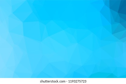Light BLUE vector polygon abstract background. Creative illustration in halftone style with gradient. The template can be used as a background for cell phones.
