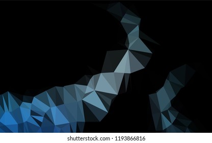 Light BLUE vector polygon abstract layout. Brand new colored illustration in blurry style with gradient. The polygonal design can be used for your web site.