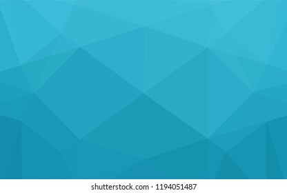 Light BLUE vector polygon abstract layout. Shining illustration, which consist of triangles. A completely new design for your business.