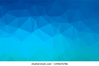 Light BLUE vector polygon abstract layout. An elegant bright illustration with gradient. A new texture for your design.