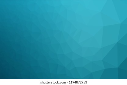 Light BLUE vector polygon abstract background. Triangular geometric sample with gradient.  A completely new template for your business design.
