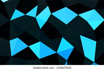 Light BLUE vector polygon abstract background. Creative geometric illustration in Origami style with gradient. The elegant pattern can be used as part of a brand book.