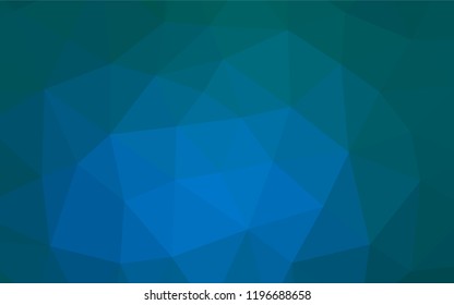 Light BLUE vector polygon abstract background. Colorful abstract illustration with gradient. The completely new template can be used for your brand book.