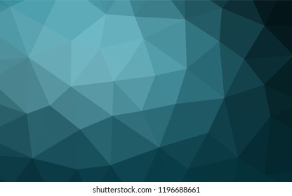 Light BLUE vector polygon abstract layout. Glitter abstract illustration with an elegant design. The elegant pattern can be used as part of a brand book.