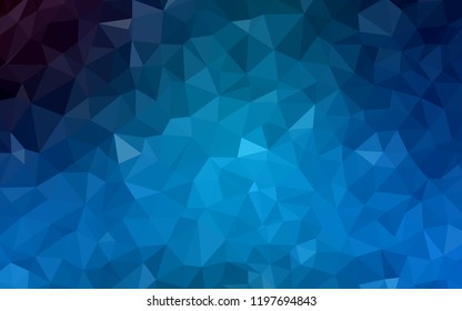 Light BLUE vector polygon abstract background. Modern abstract illustration with triangles. Completely new template for your banner.