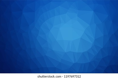 Light BLUE vector polygon abstract backdrop. Creative geometric illustration in Origami style with gradient. A new texture for your design.
