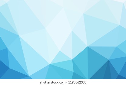 Light BLUE vector polygon abstract layout. Polygonal abstract illustration with gradient. Polygonal design for your web site.