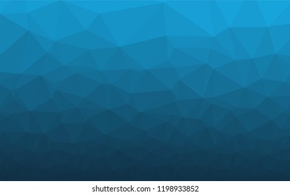 Light BLUE vector polygon abstract background. Creative geometric illustration in Origami style with gradient. A completely new template for your business design.