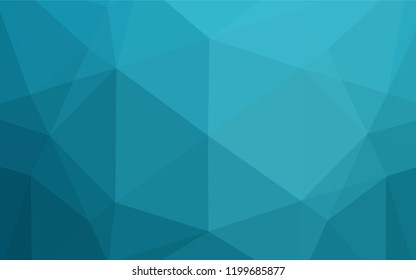 Light BLUE vector polygon abstract background. Colorful abstract illustration with gradient. Triangular pattern for your business design.