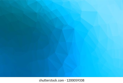 Light BLUE vector polygon abstract background. A completely new color illustration in a vague style. Brand new style for your business design.