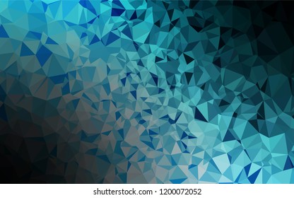 Light BLUE vector polygon abstract layout. Creative illustration in halftone style with gradient. The polygonal design can be used for your web site.