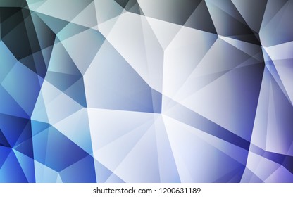 Light BLUE vector polygon abstract backdrop. Colorful abstract illustration with triangles. A new texture for your web site.