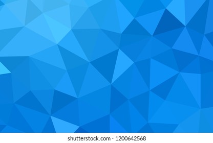 Light BLUE vector polygon abstract backdrop. Colorful abstract illustration with triangles. Brand new design for your business.