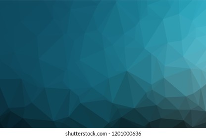 Light BLUE vector polygon abstract layout. Modern geometrical abstract illustration with gradient. The template can be used as a background for cell phones.