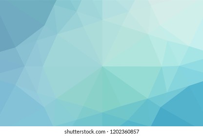 Light BLUE vector polygon abstract background. Creative geometric illustration in Origami style with gradient. A completely new template for your business design.